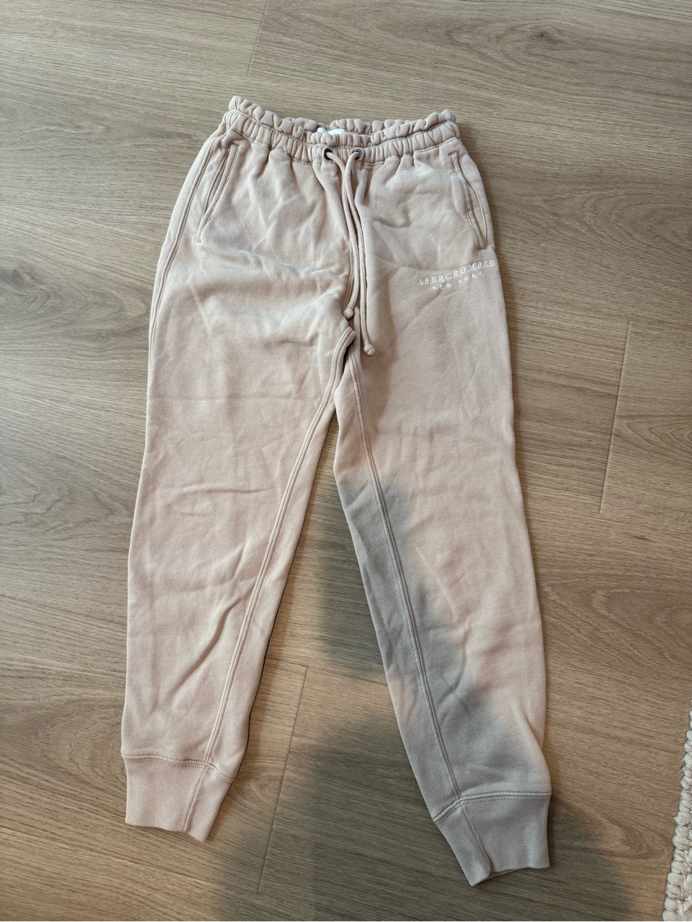 Tan Abercrombie & Fitch Drawstring Jogger Pants Size XS